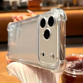 Luxury Original Shockproof Transparent Case For iPhone 17 16 15 14 13 12 11 Pro Max XS XR X 7 8 Plus 16E Air Clear Bumper Cover
